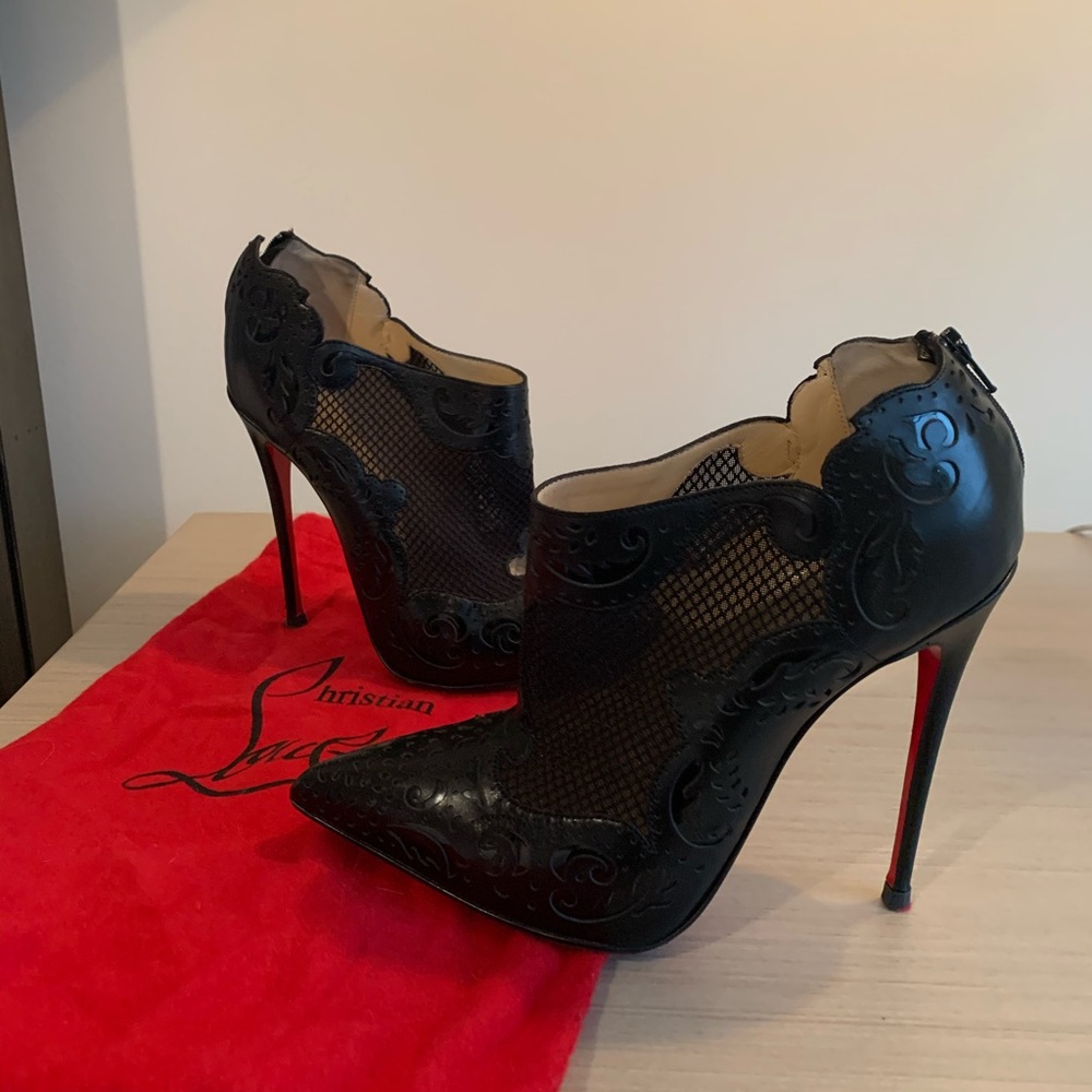 Christian Louboutin booties.